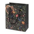 Medium Black Midnight Bloom Print Giftbag