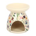 Cream Midnight Bloom Print Oil Burner