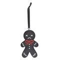 Spooky Gingerbread Man Hanging Ornament