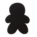 Spooky Gingerbread Man Boucle Cushion