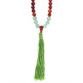 Love and Gratitude Rosewood & Green Aventurine Mallah Necklace