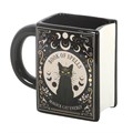 Tazza a forma di libro "Black Cat Magick: Il libro degli incantesimi"
