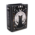 Vase en forme de livre « Black Cat Magick »