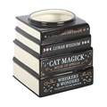 Black Cat Magick Book Stack Vase