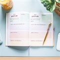 Multicoloured Gratitude Journal with Amethyst Pen