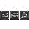 Set of 12 Gothic Mini Signs