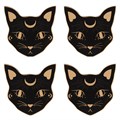 Mystic Mog Cat Face Coaster Set