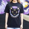 Mystic Mog Black Cat Unisex T-shirt Size M