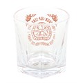 Viking Compass Lowball Drinking Glass with Coaster