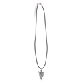 Arrowhead of Strength Viking Cord Necklace