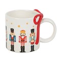 Nutcracker Print Mug with Bow