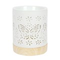 Matte Ceramic Butterfly Oil Burner