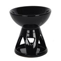 Black Deep Bowl Oil Burner & Wax Warmer