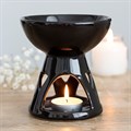 Black Deep Bowl Oil Burner & Wax Warmer
