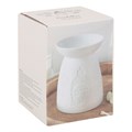 White Ceramic Buddha Face Oil Burner