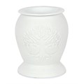Tree of Life White Ceramic Electric Oil Burner  (UK 3-Pin Plug)