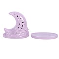Purple Pastel Skies Moon Incense Cone Holder