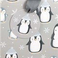 23cm Medium Winter Penguin Gift Bag