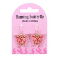 Flaming Butterfly Earrings