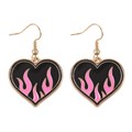 Burning Heart Earrings