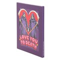 19x25cm Love You To Death Canvas Plaque by Steven Rhodes