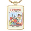Sick of Your Shit Keyring by Steven Rhodes
