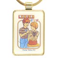 Rainy Day Fun Keyring by Steven Rhodes