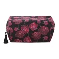 Dark Romance Floral Print Makeup Bag