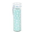 Snow Day Snowflake Print Cotton & Coconut Tube Candle