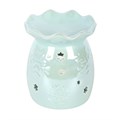 Iridescent Blue Snowflake Oil Burner and Wax Warmer