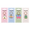 Set of 24 Floral Bug Keyrings on Display
