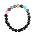 Set of 30 Solar System Gemstone Bracelets in Display