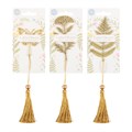 Set of 24 Luna Bloom Metal Leaf Bookmarks