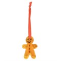 Set of 20 Glass Gingerbread Man Hanging Ornaments