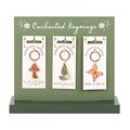 Set of 18 Enchanted Keyrings on Display