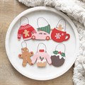 Set of 36 Christmas Mini Signs on Display