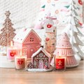 Pink Gingerbread House Incense Cone Burner