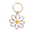 Daisy Enamel Keyring