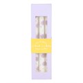 Set of 3 Purple Daisy Taper Candles