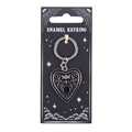 Black Planchette Keyring