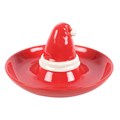 Red Santa Hat Chip and Dip Serving Dish
