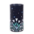 Moonflower Print Flower Vase