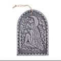 Moon Goddess Silver Effect Terracotta Plaque