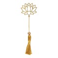 Lotus Flower Metal Bookmark