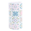 Vaso com estampado de azulejo