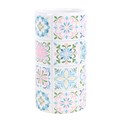 Vaso com estampado de azulejo