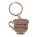 ”You’re My Cup of Tea” -teekuppi-avaimenperä