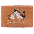 Home for Teatime Calico Cat Doormat