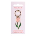 Pink Tulip Keyring