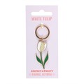 White Tulip Keyring